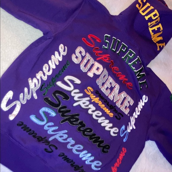Supreme multi logo hooded sweatshirt - Picture 2 of 5